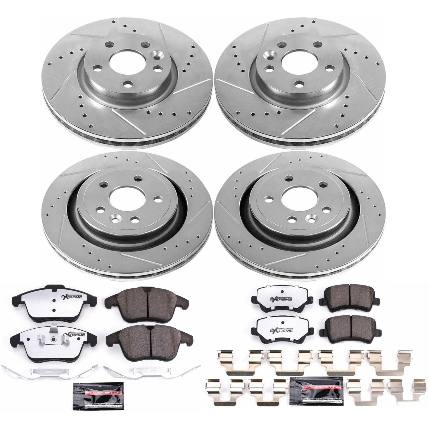 PowerStop Front & Rear Z36 Truck & Tow Brake Kit | Volvo S60 (17-18) (K7638-36)