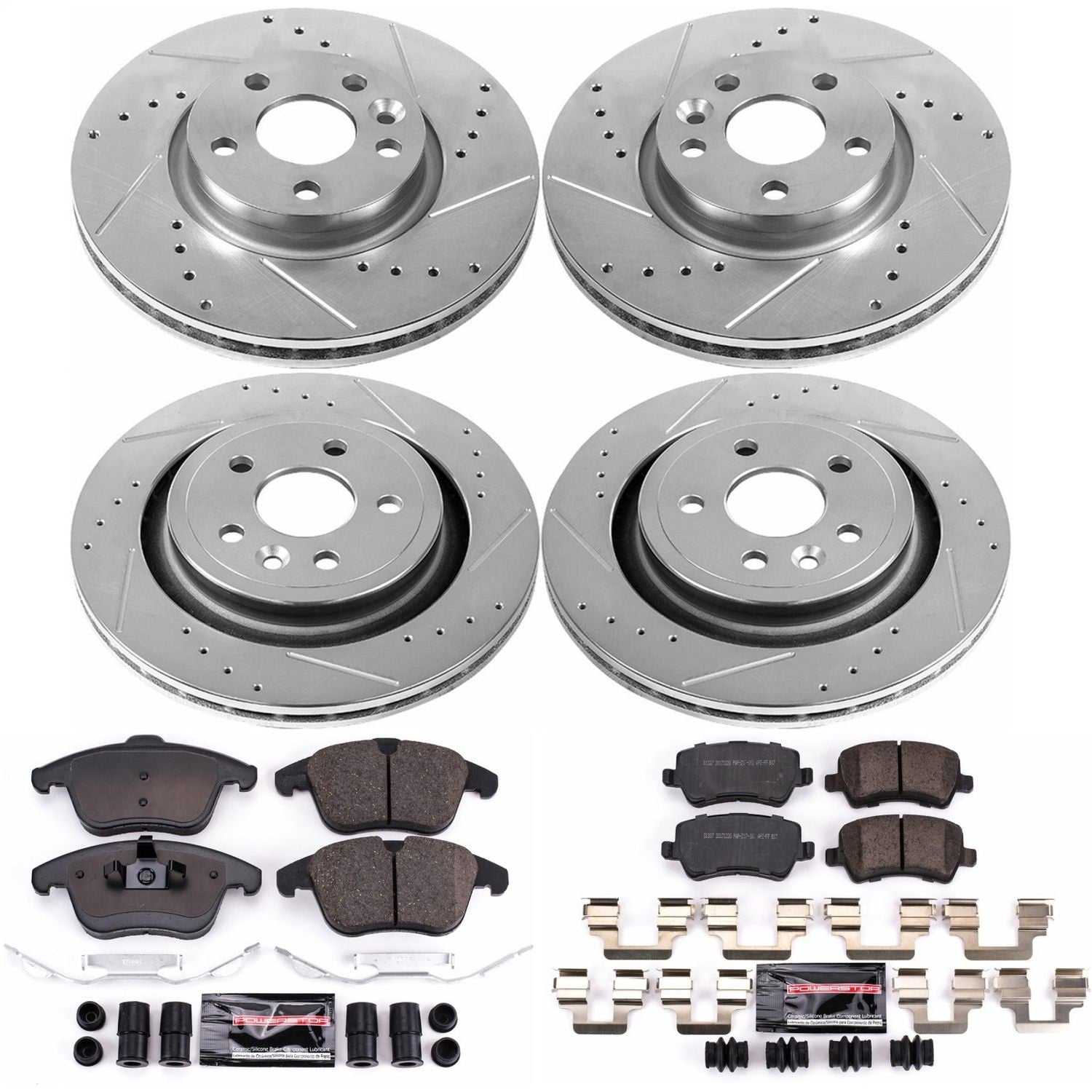 PowerStop Front & Rear Z23 Evolution Sport Brake Kit | Volvo S60 (17-18) (K7638)
