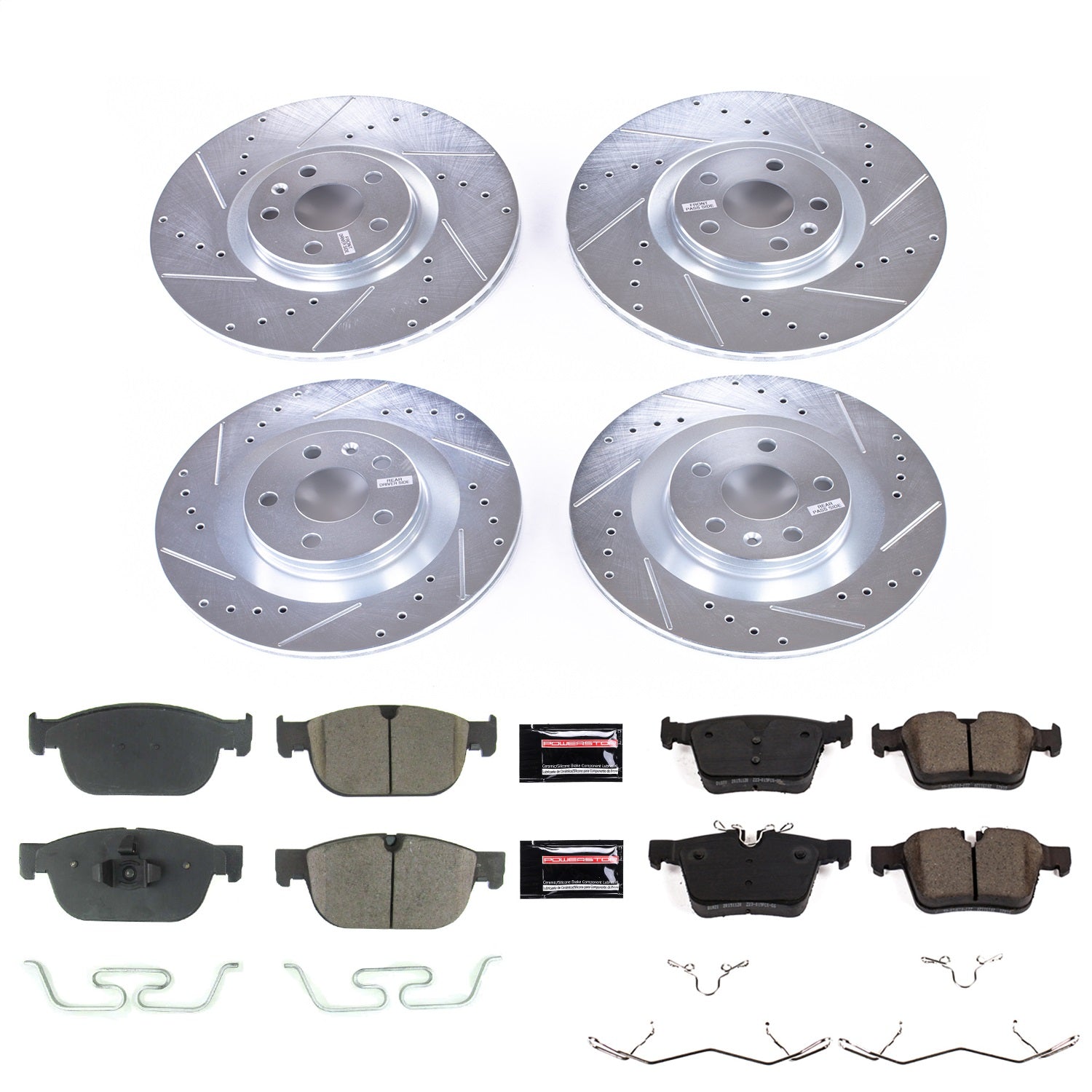 PowerStop Front & Rear Z23 Evolution Sport Brake Kit | Volvo S90 (17-18) (K7644)