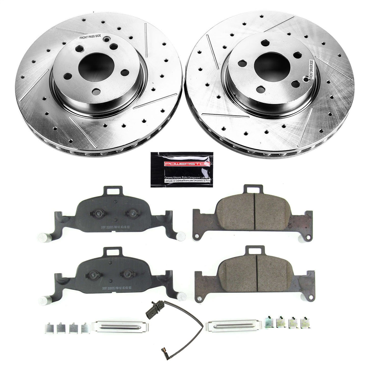 PowerStop Front Z23 Evolution Sport Brake Kit | Audi A4 (17-18) (K7648)