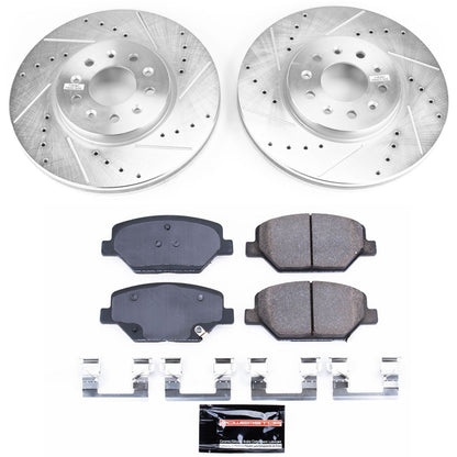 PowerStop Front Z23 Evolution Sport Brake Kit | Buick Envision (16-18) (K7661)