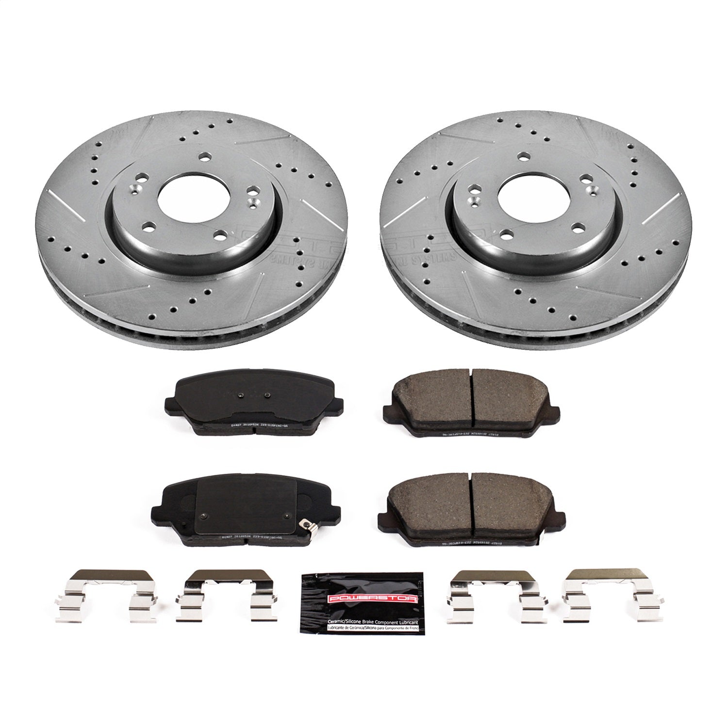 PowerStop Front Z23 Evolution Sport Brake Kit | Hyundai Veloster (16-17) (K7673)