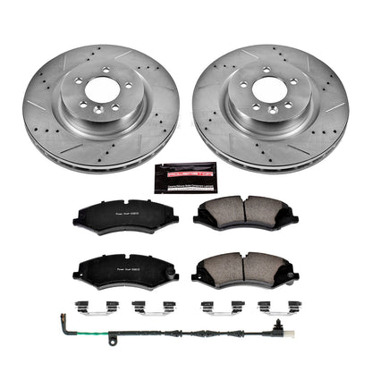 PowerStop Z23 Evolution Sport Front Brake Kit | Land Rover LR4 (11-16) (K7683)
