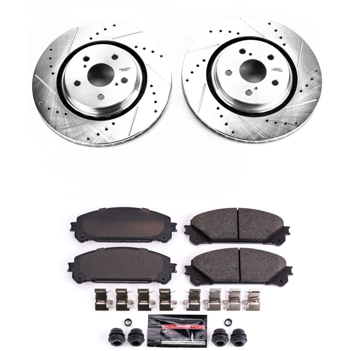 PowerStop Z23 Evolution Sport Front Brake Kit | Lexus RX350 (16-18) (K7688)