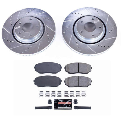 PowerStop Front Z23 Evolution Sport Brake Kit | Mazda CX-9 (16-18) (K7690)