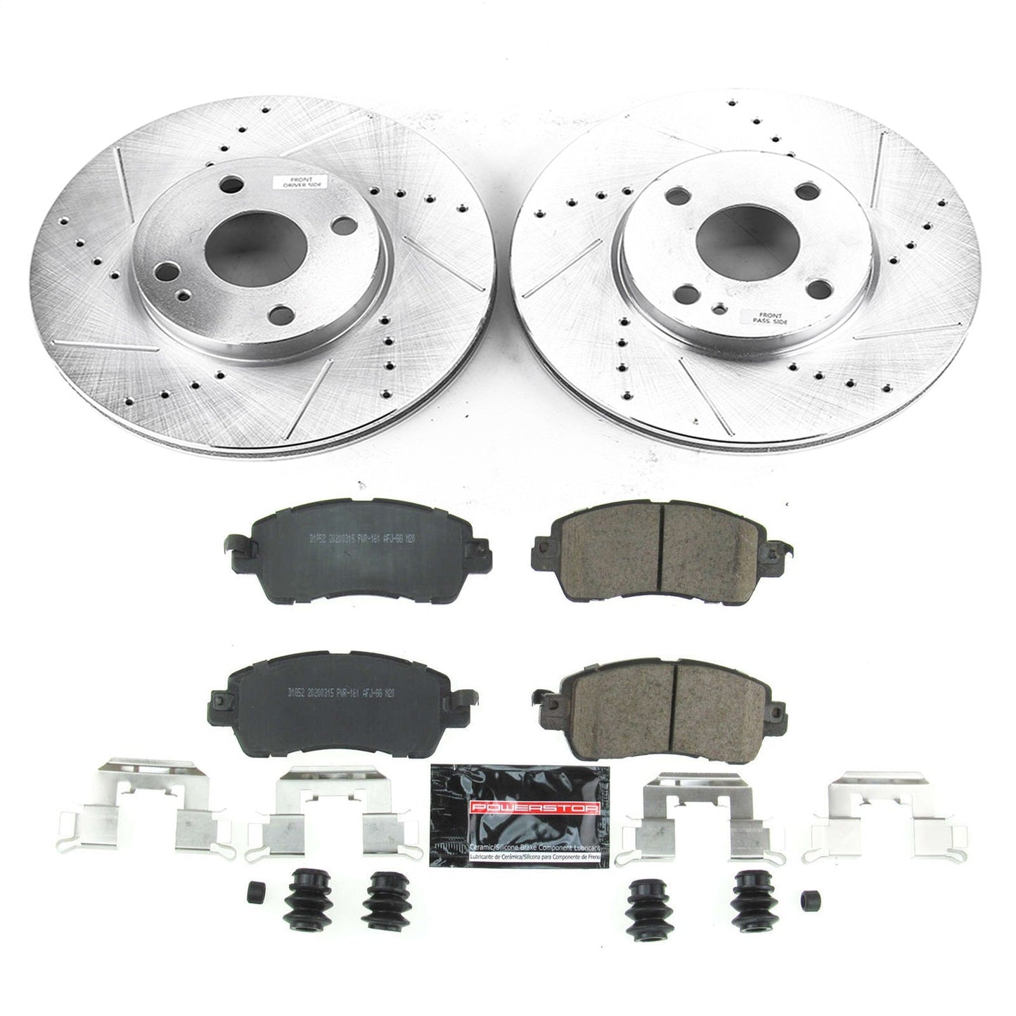 PowerStop Front Z23 Evolution Sport Brake Kit | Scion iA 2016 (K7700)