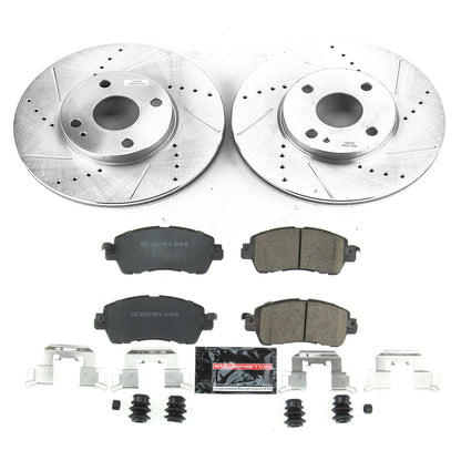 PowerStop Front Z23 Evolution Sport Brake Kit | Scion iA 2016 (K7700)