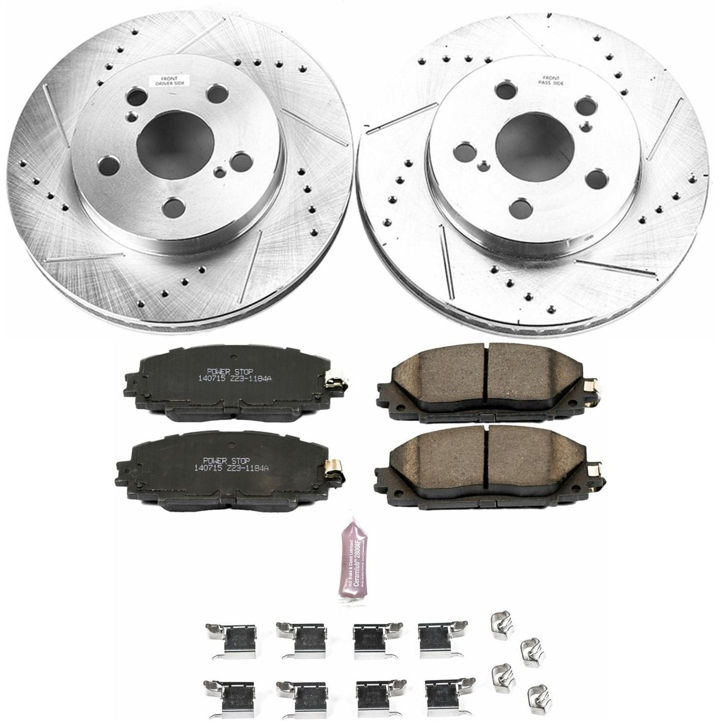 PowerStop Z23 Evolution Sport Front Brake Kit | Toyota Prius (16-18) (K7701)