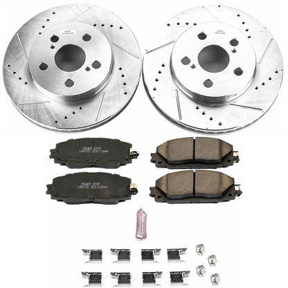 PowerStop Z23 Evolution Sport Front Brake Kit | Toyota Prius (16-18) (K7701)