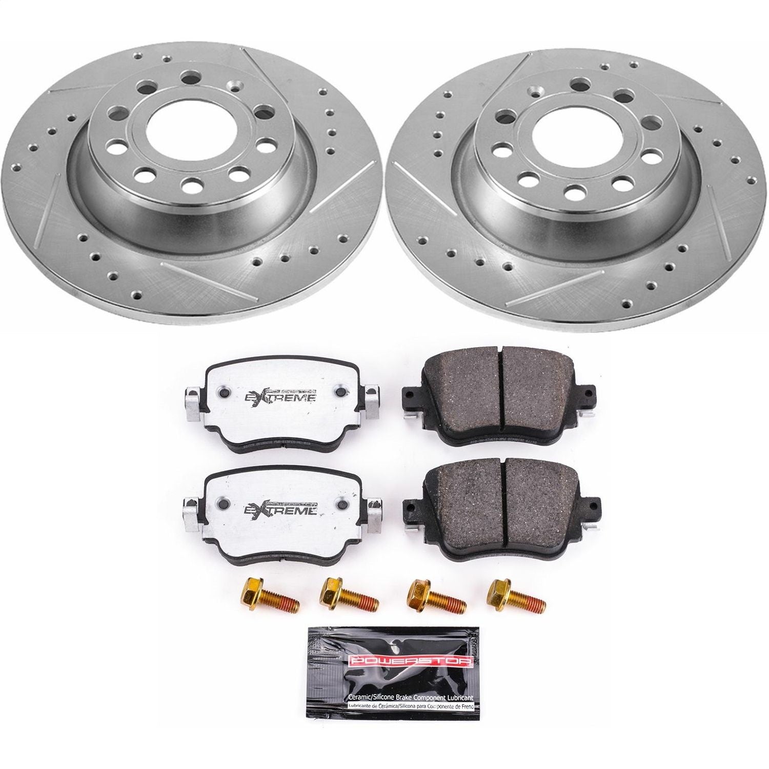 PowerStop Rear Z26 Street Warrior Brake Kit | Audi Q3 (16-18) (K7707-26)