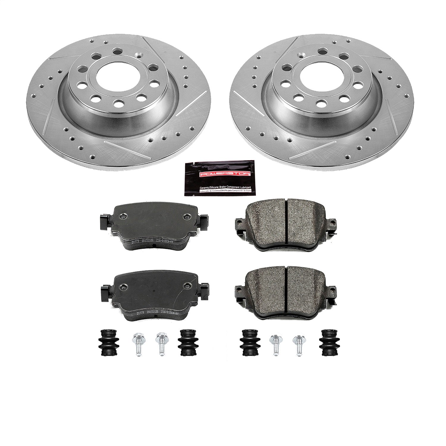 PowerStop Rear Z23 Evolution Sport Brake Kit | Audi Q3 (16-18) (K7707)