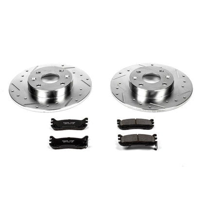 PowerStop Rear Z23 Evolution Sport Brake Kit | Ford Escort (97-03) (K772)