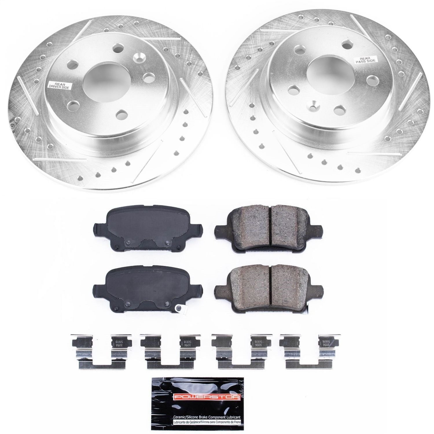 PowerStop Rear Z23 Evolution Sport Brake Kit | Chevrolet Bolt EV (17-18) (K7720)
