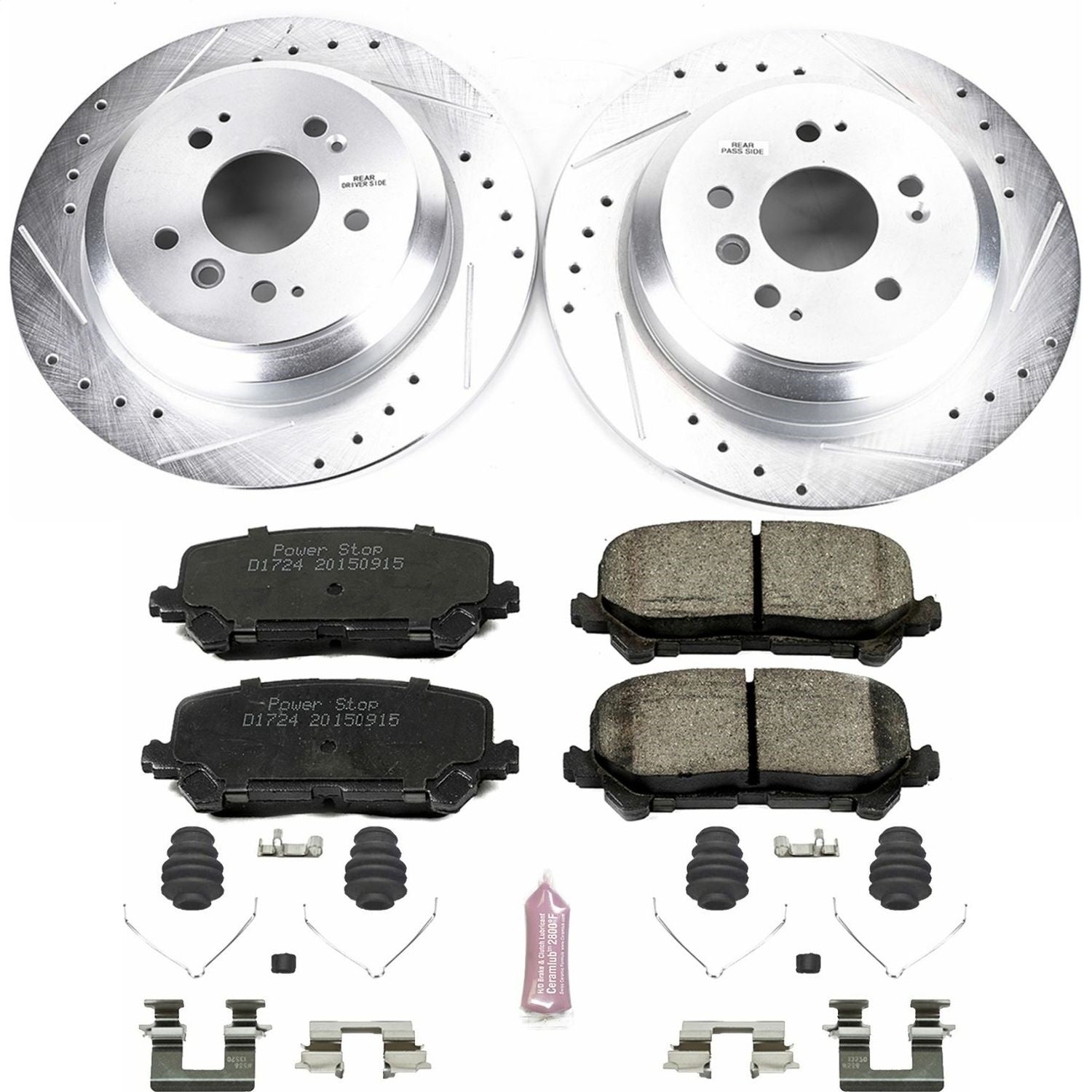 PowerStop Rear Z23 Evolution Sport Brake Kit | Honda Pilot (16-19) (K7727)