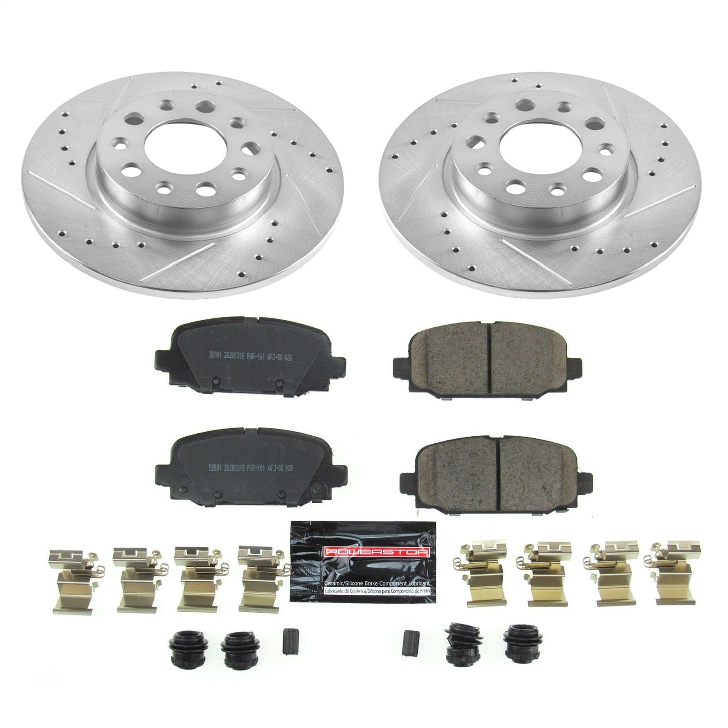 PowerStop Rear Z23 Evolution Sport Brake Kit | Jeep Compass (17-19) (K7736)