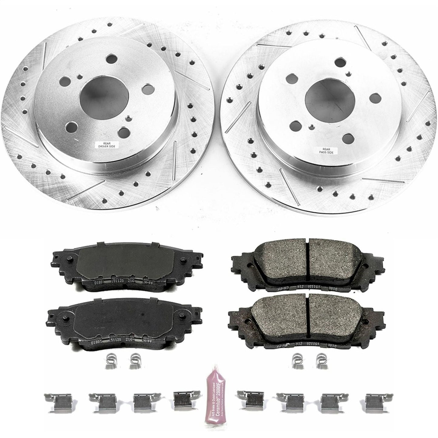 PowerStop Rear Z23 Evolution Sport Brake Kit | Lexus NX200t (15-17) (K7739)