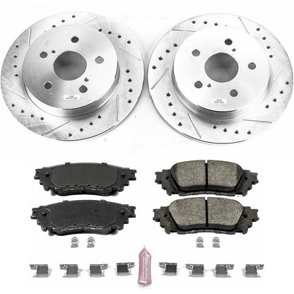 PowerStop Rear Z23 Evolution Sport Brake Kit | Lexus NX200t (15-17) (K7739)