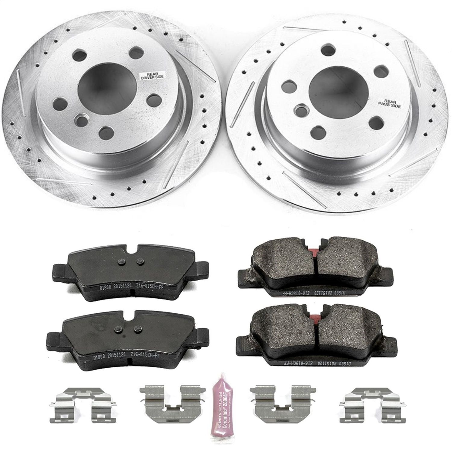 PowerStop Rear Z23 Evolution Sport Brake Kit | Mini Cooper (14-19) (K7750)