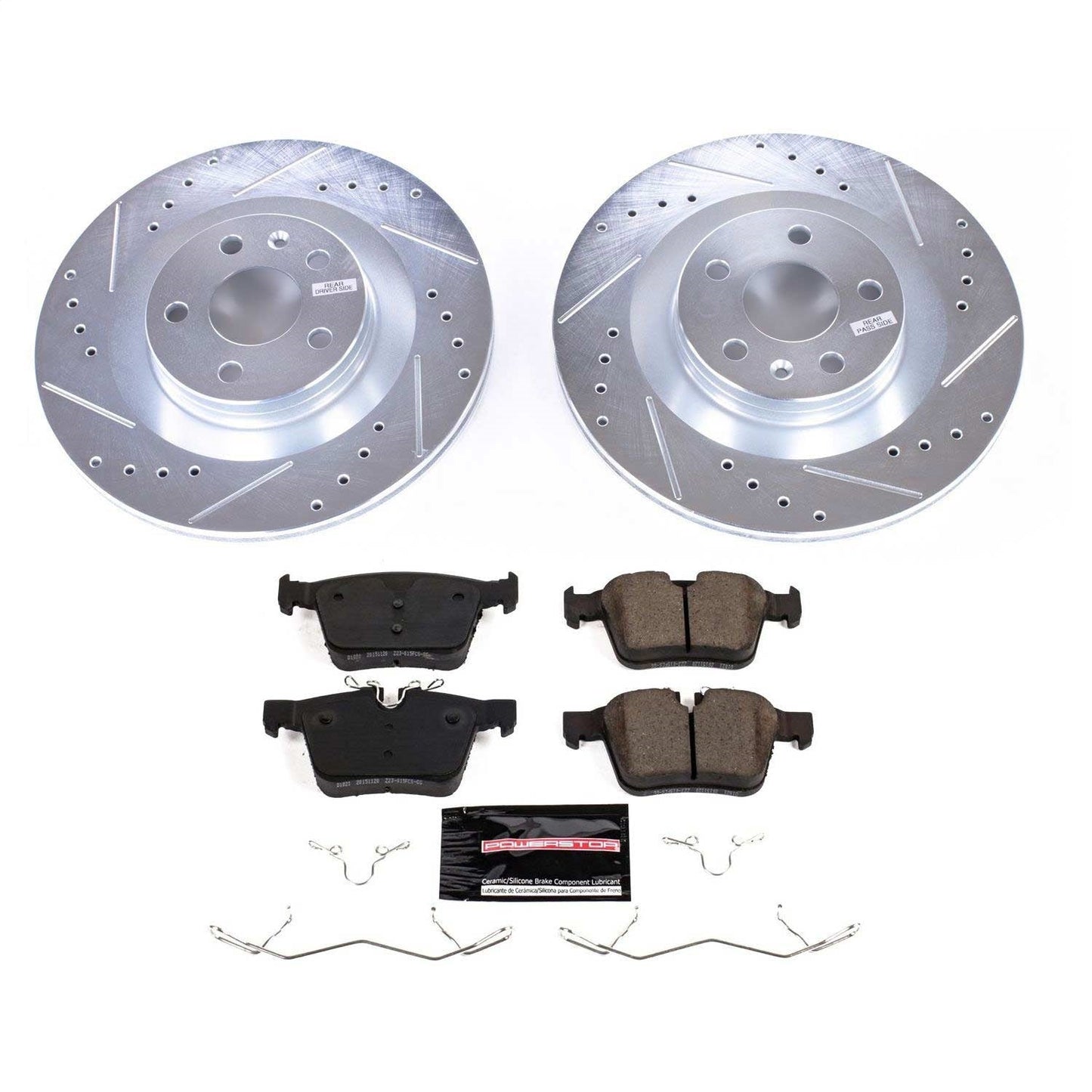 PowerStop Rear Z23 Evolution Sport Brake Kit | Volvo S90 (17-18) (K7757)