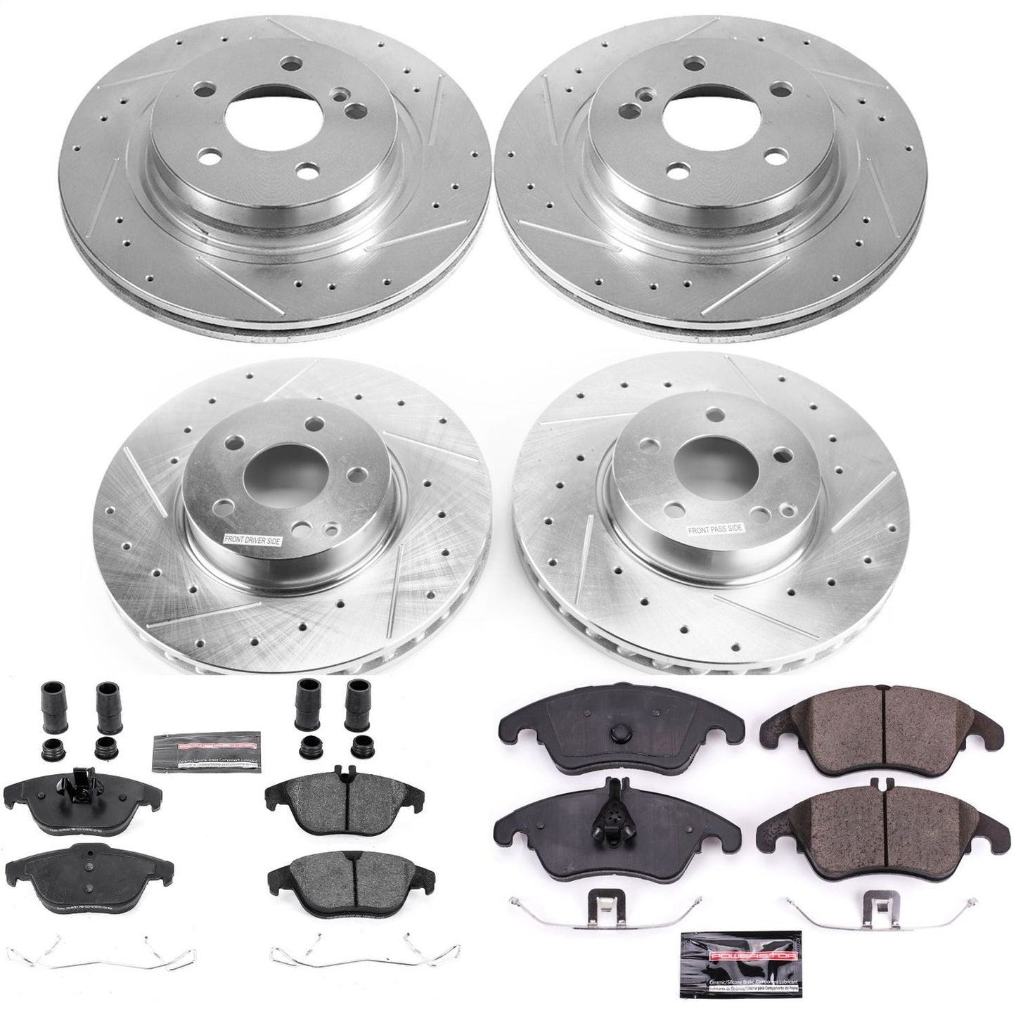 PowerStop Front & Rear Z23 Evolution Sport Brake Kit | Mercedes-Benz C300 (14) (K7760)