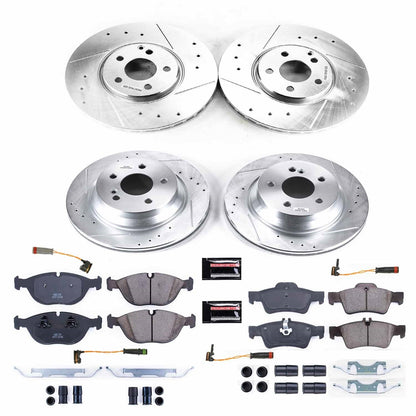 PowerStop Front & Rear Z23 Evolution Sport Brake Kit | Mercedes-Benz E500 (04-05) (K7763)