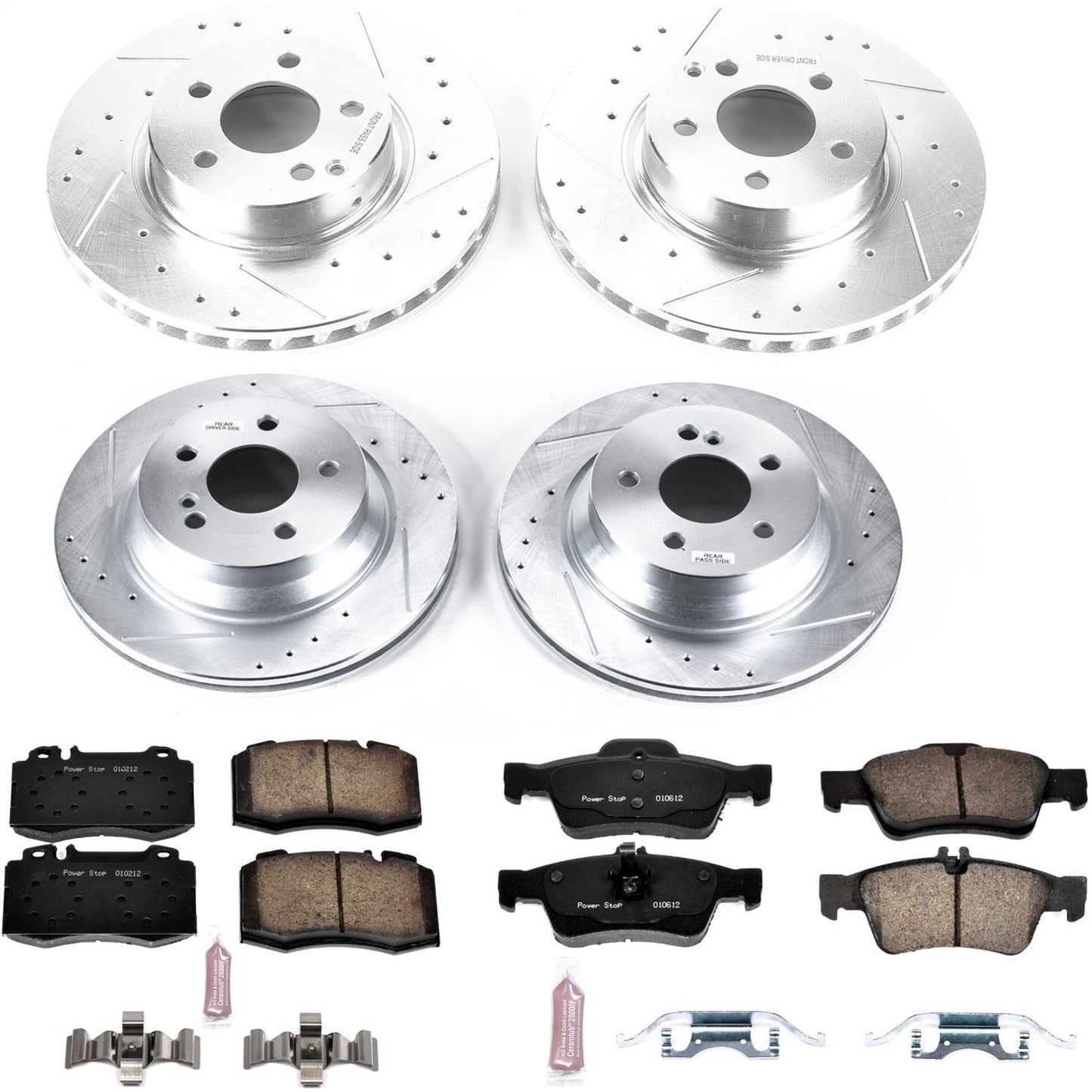 PowerStop Front & Rear Z23 Evolution Sport Brake Kit | Mercedes-Benz E500 (04-06) (K7764)