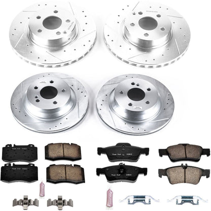 PowerStop Front & Rear Z23 Evolution Sport Brake Kit | Mercedes-Benz E500 (04-06) (K7764)