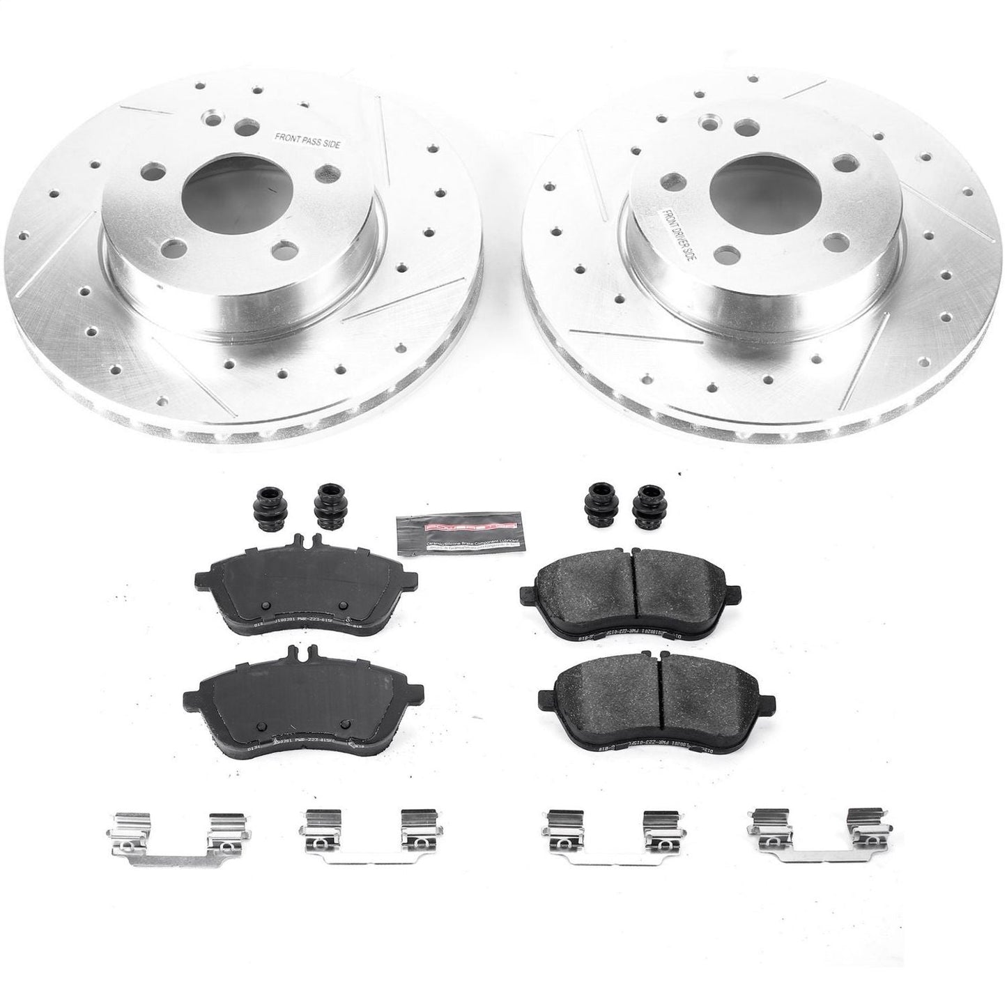 PowerStop Front Z23 Evolution Sport Brake Kit | Mercedes-Benz C250 (15) (K7766)