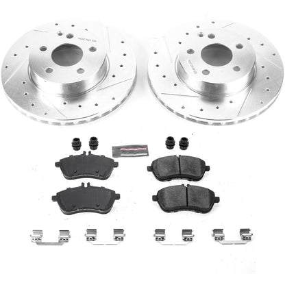 PowerStop Front Z23 Evolution Sport Brake Kit | Mercedes-Benz C250 (15) (K7766)