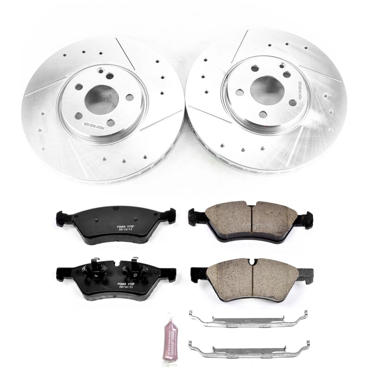 PowerStop Z23 Evolution Sport Front Brake Kit | Mercedes-Benz E550 (07-09) (K7767)