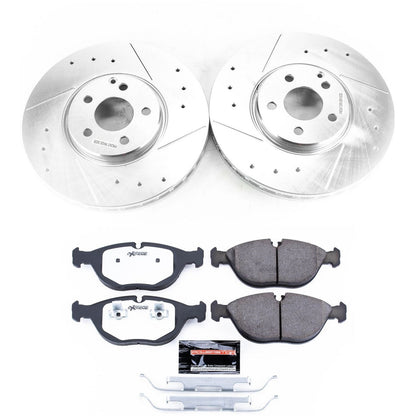 PowerStop Front Z26 Street Warrior Brake Kit | Mercedes-Benz E500 (04-05) (K7769-26)