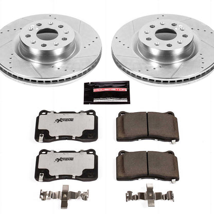 PowerStop Front Z26 Street Warrior Brake Kit | Cadillac CT6 (16-17) (K7777-26)