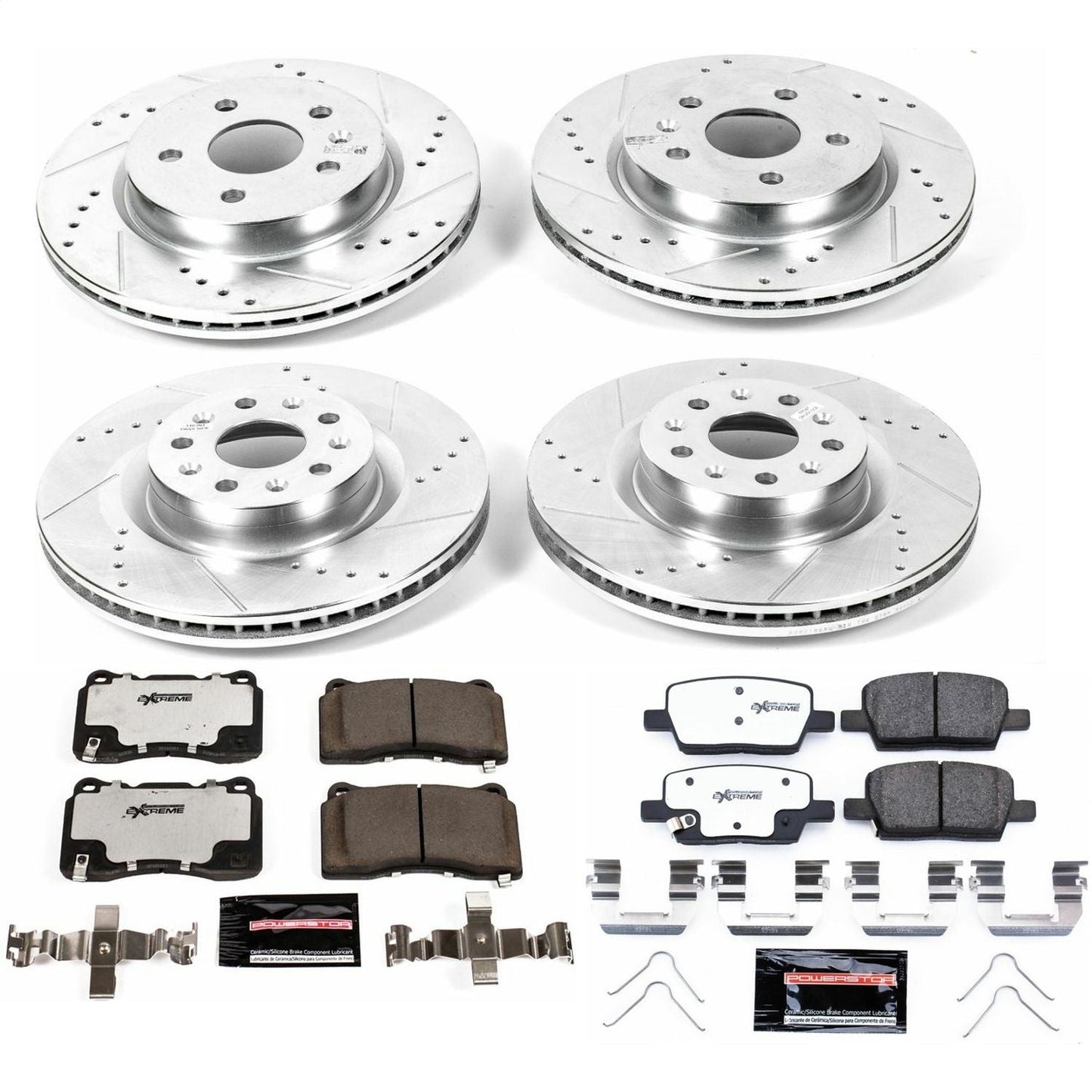 PowerStop Front & Rear Z26 Street Warrior Brake Kit | Cadillac CT6 (16-17) (K7816-26)