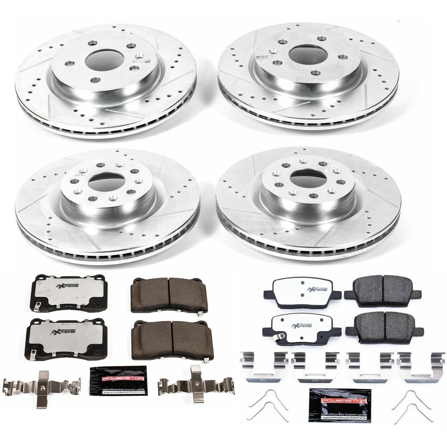 PowerStop Front & Rear Z26 Street Warrior Brake Kit | Cadillac CT6 (16-17) (K7816-26)