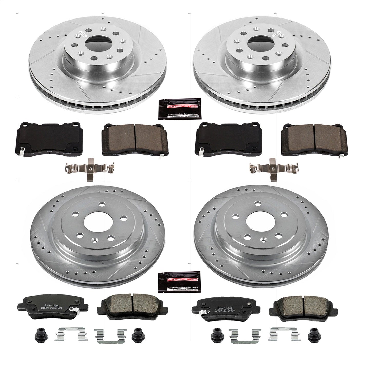 PowerStop Front & Rear Z23 Evolution Sport Brake Kit | Cadillac CTS (14-18) (K7817)