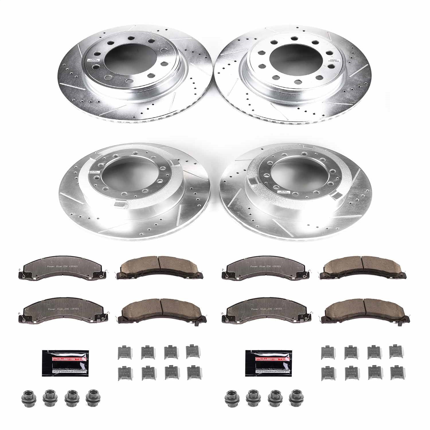 PowerStop Front & Rear Z36 Truck & Tow Brake Kit | Ram 5500 (13-18) (K7818-36)