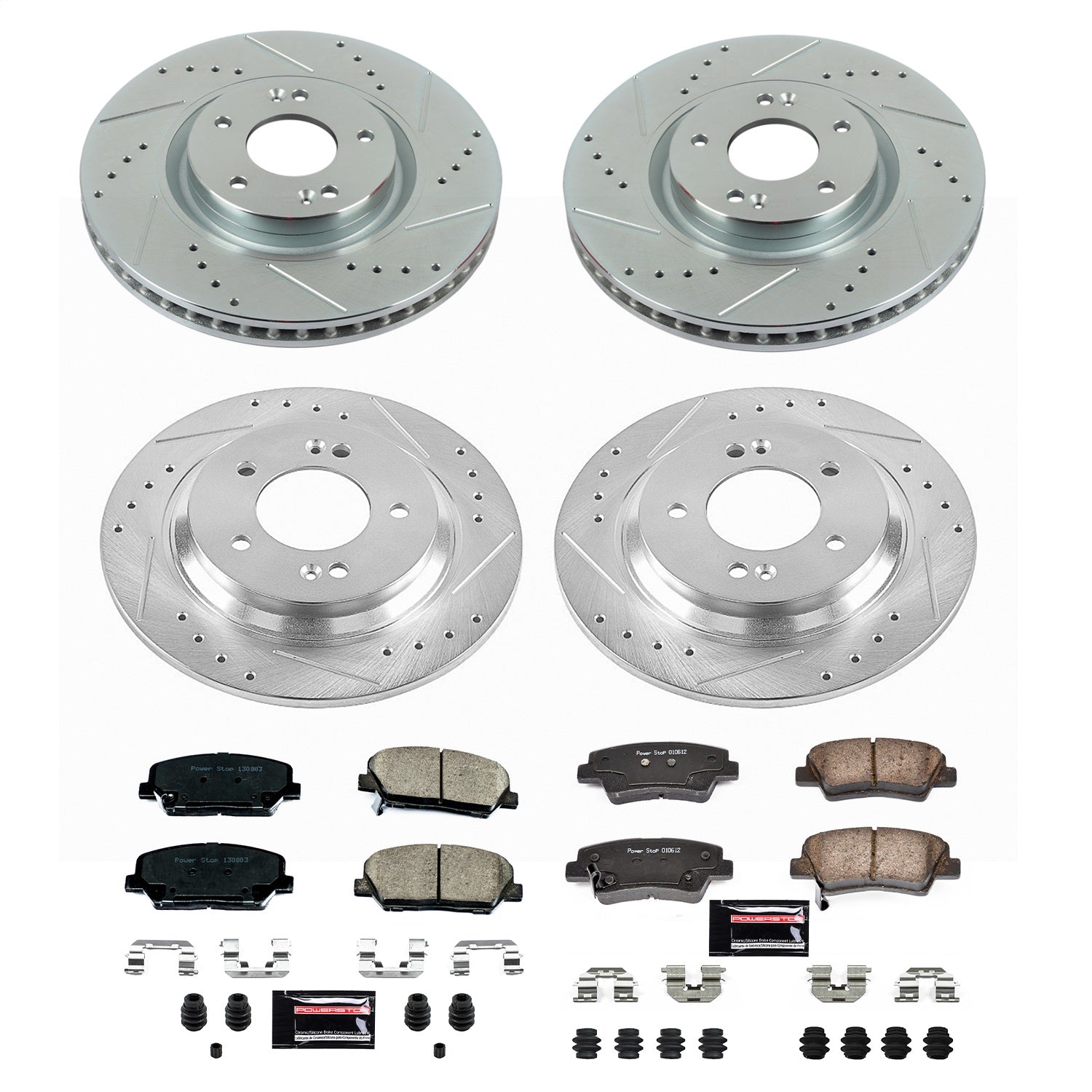 PowerStop Front & Rear Z23 Evolution Sport Brake Kit | Kia Optima (13-15) (K7824)