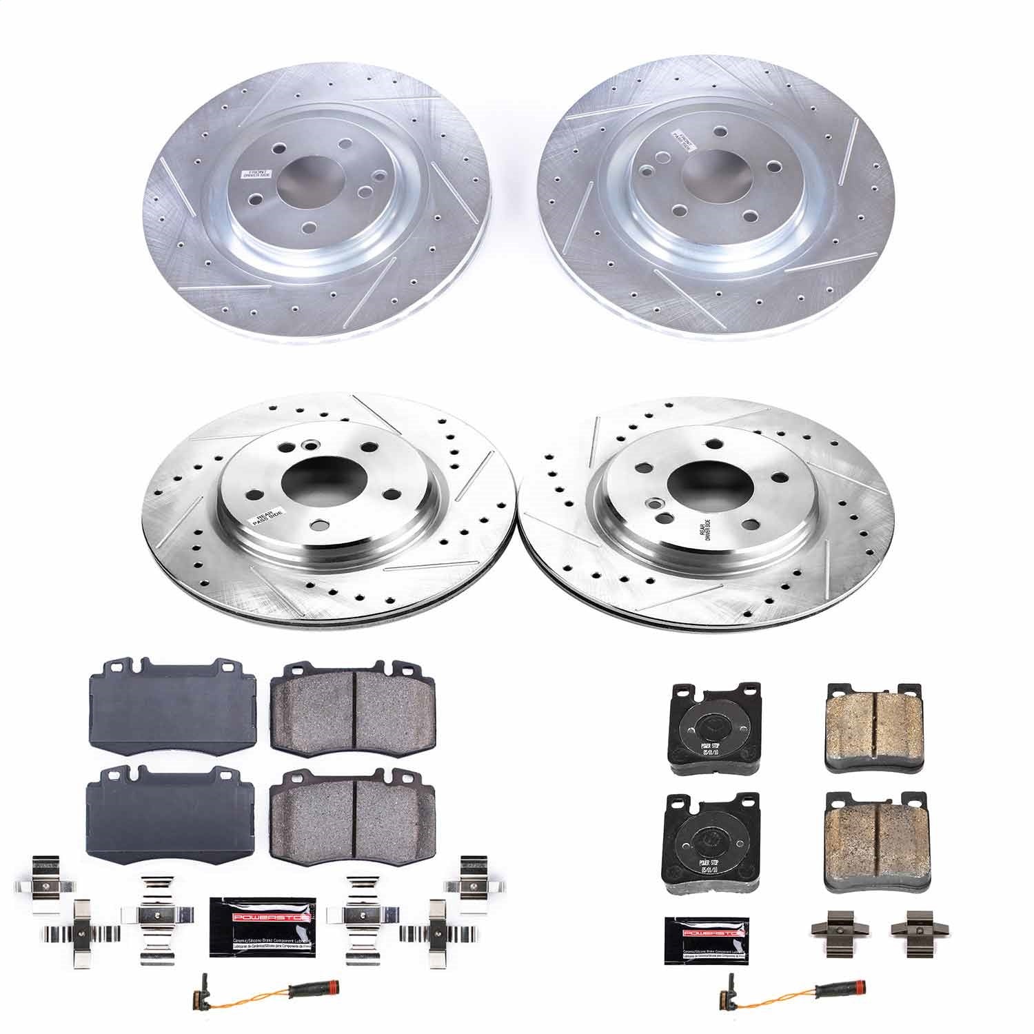 PowerStop Front & Rear Z23 Evolution Sport Brake Kit | Mercedes-Benz CLK500 (03-06) (K7828)
