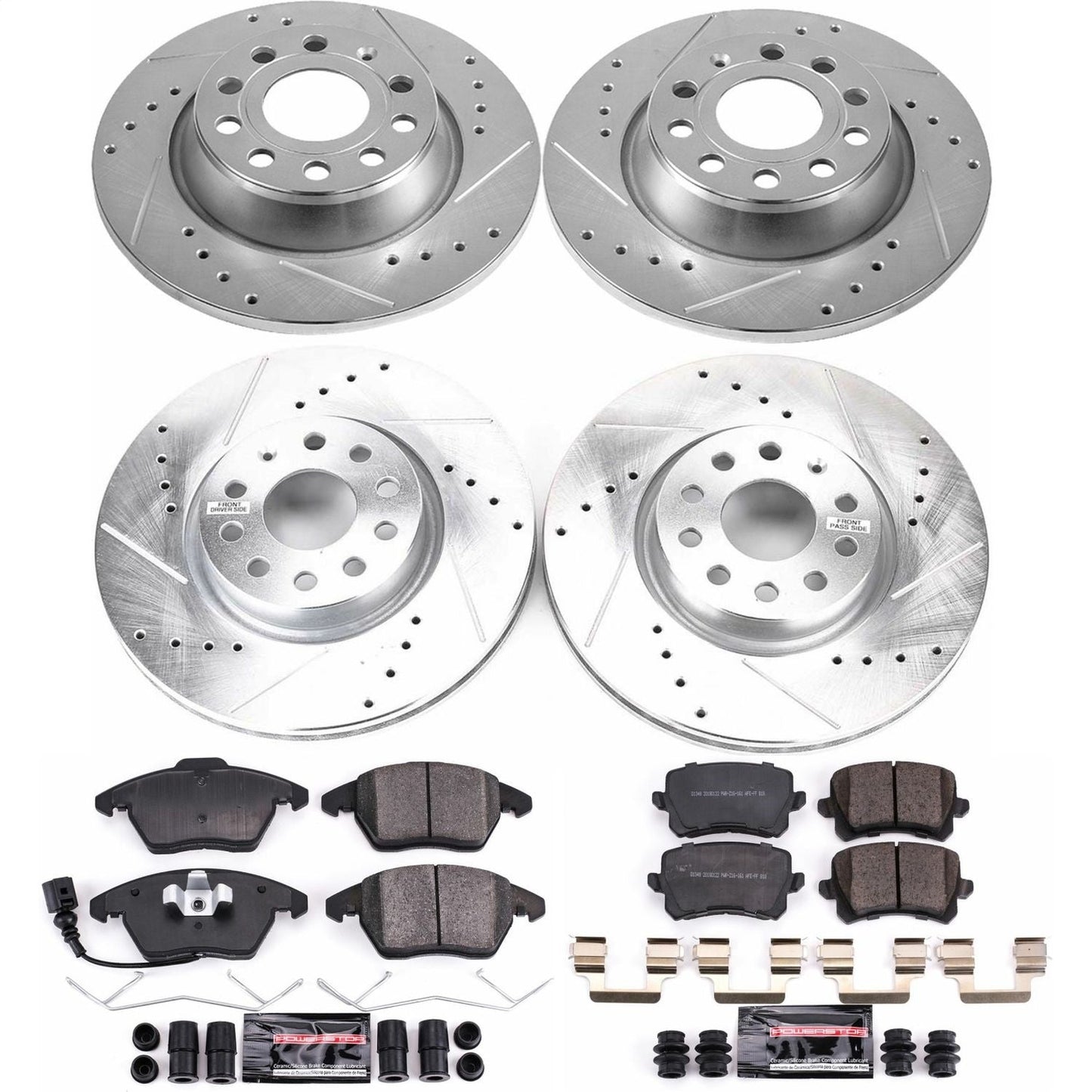PowerStop Z23 Evolution Sport Front & Rear Brake Kit | Volkswagen CC (09-17) (K7836)