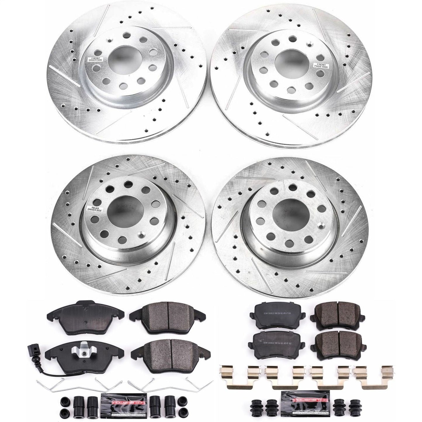 PowerStop Front & Rear Z23 Evolution Sport Brake Kit | Volkswagen Passat (09) (K7838)