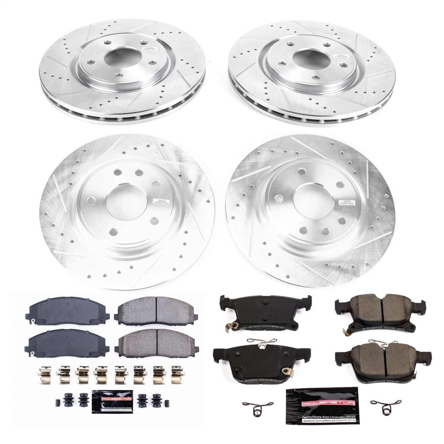 PowerStop Front & Rear Z23 Evolution Sport Brake Kit | Chrysler Pacifica (17-19) (K7841)