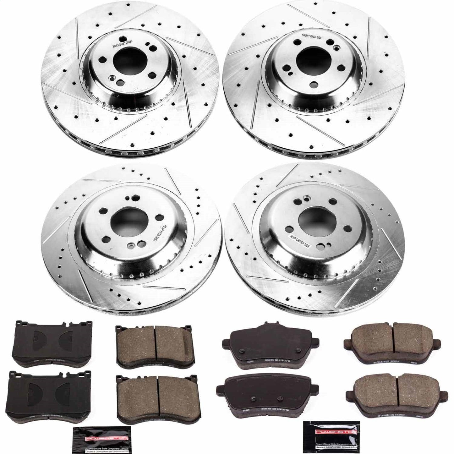 PowerStop Front & Rear Z23 Evolution Brake Kit | Mercedes-Benz Maybach S550 2017 (K7853)