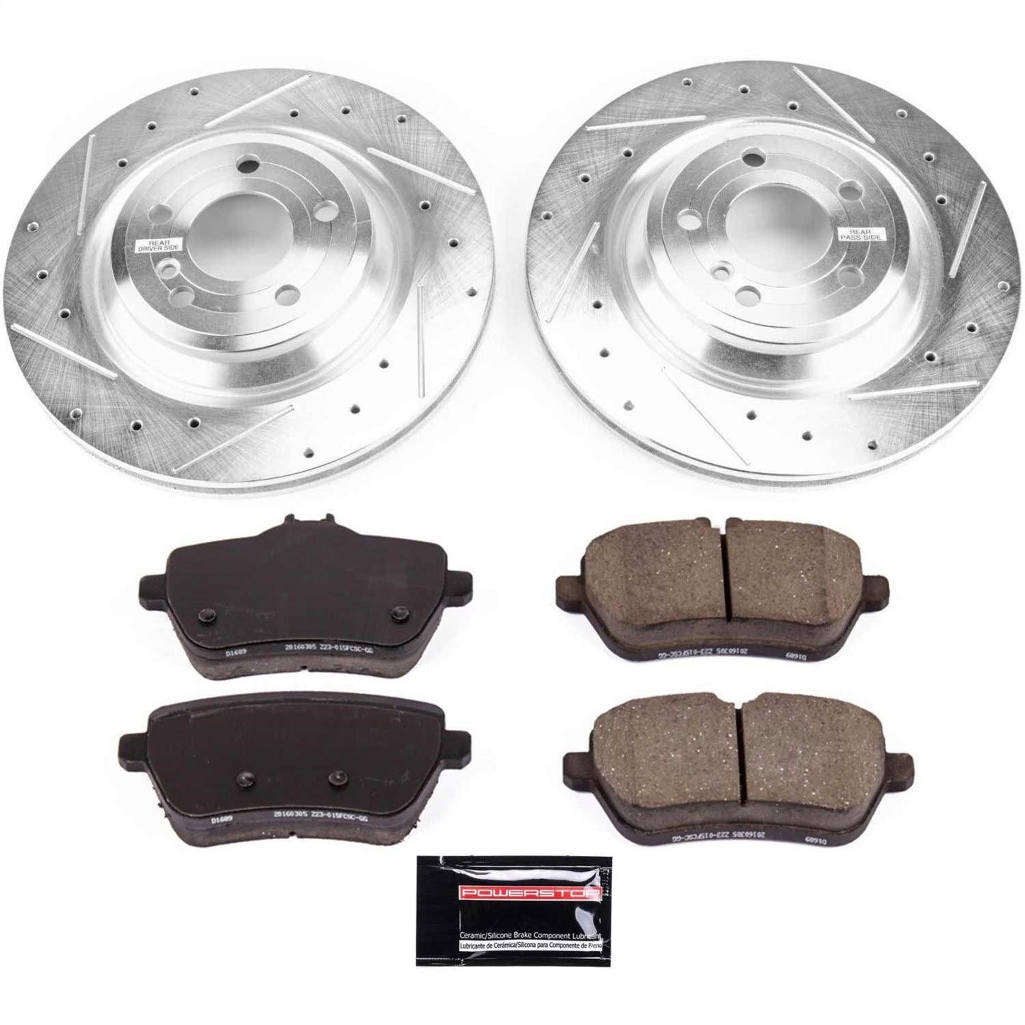 PowerStop Rear Z23 Evolution Sport Brake Kit | Mercedes-Benz SL400 (15-16) (K7859)