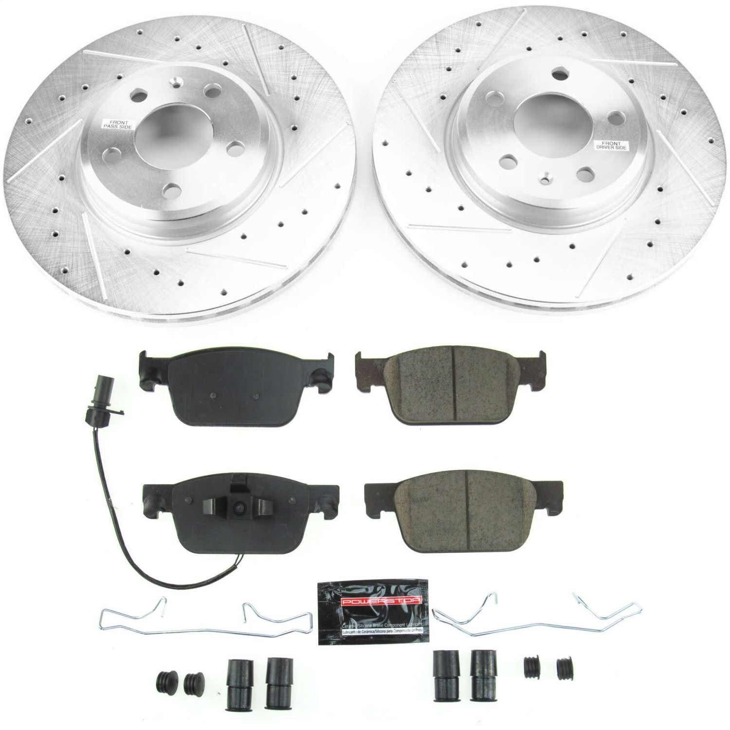 PowerStop Z23 Evolution Sport Front Brake Kit | Audi A4 (17-19) (K7860)
