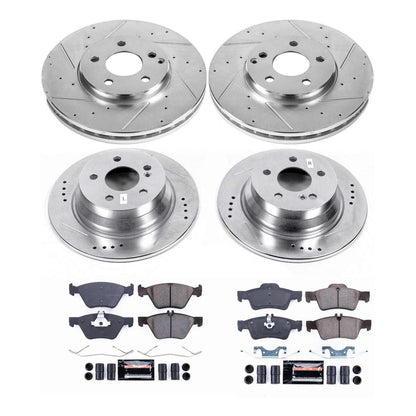 PowerStop Front & Rear Z23 Evolution Sport Brake Kit | Mercedes-Benz E320 (04) (K7862)