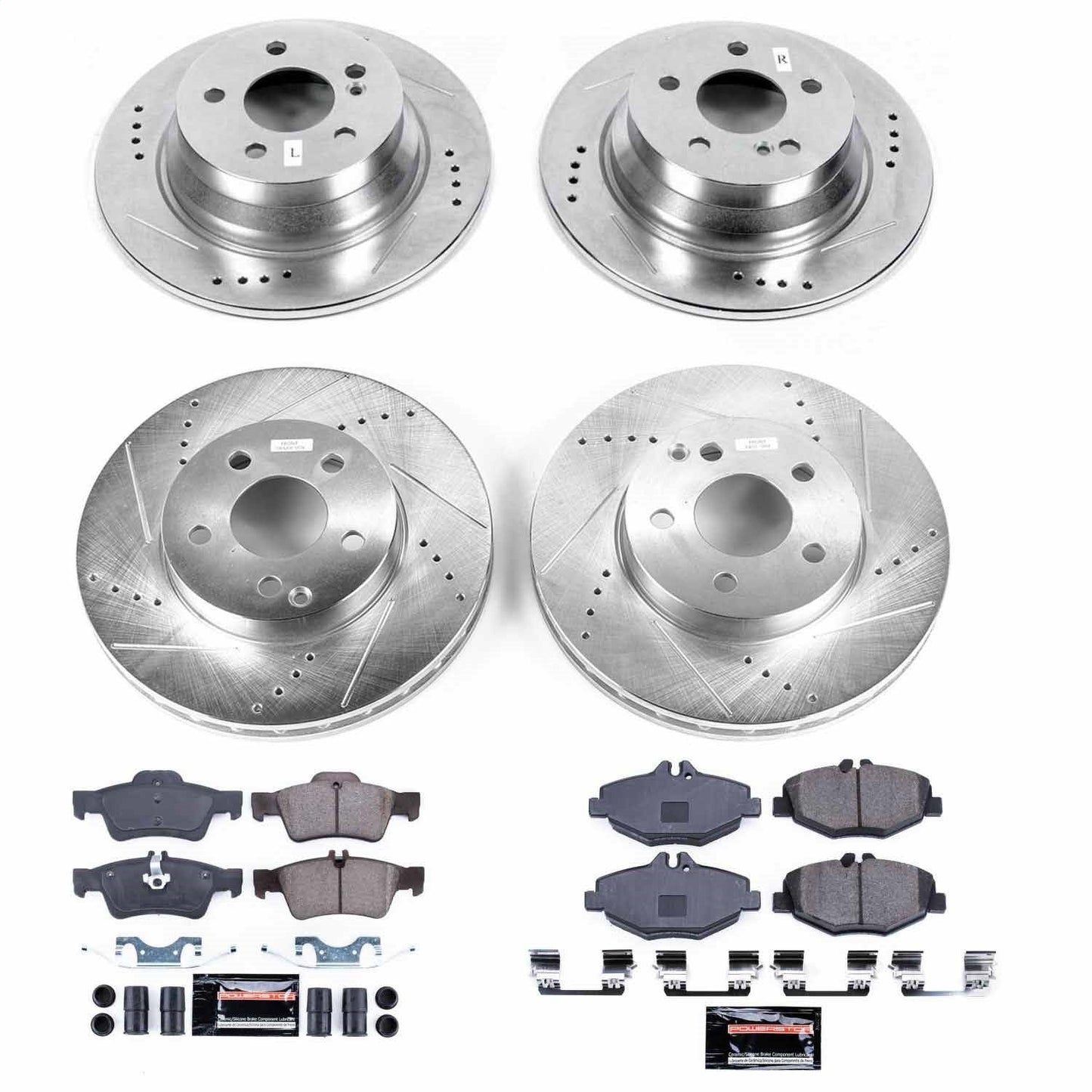 PowerStop Front & Rear Z23 Evolution Sport Brake Kit | Mercedes-Benz E320 (04) (K7863)