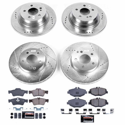 PowerStop Front & Rear Z23 Evolution Sport Brake Kit | Mercedes-Benz E320 (04) (K7863)