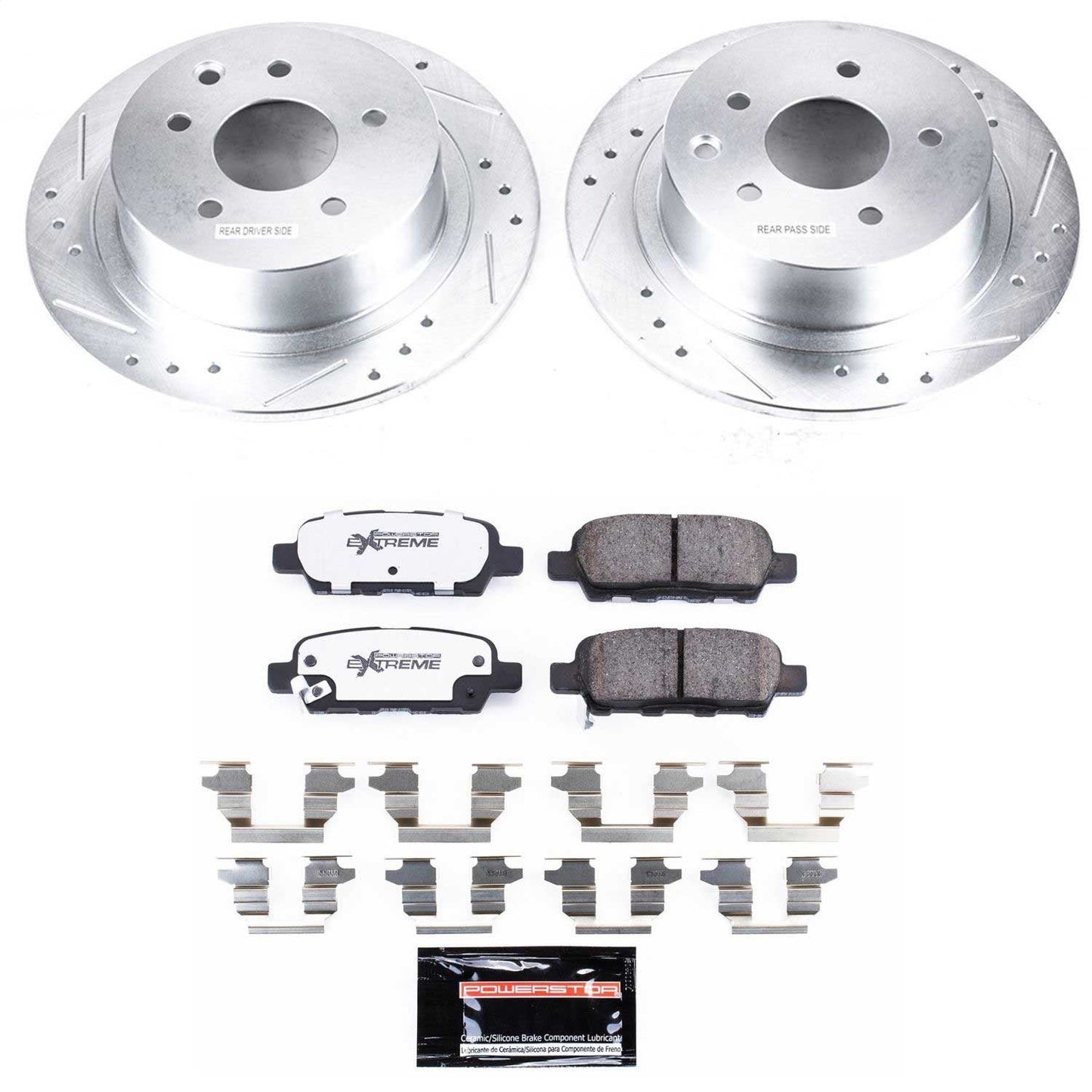 PowerStop Rear Z26 Street Warrior Brake Kit | Nissan Altima (07-10) (K7864-26)
