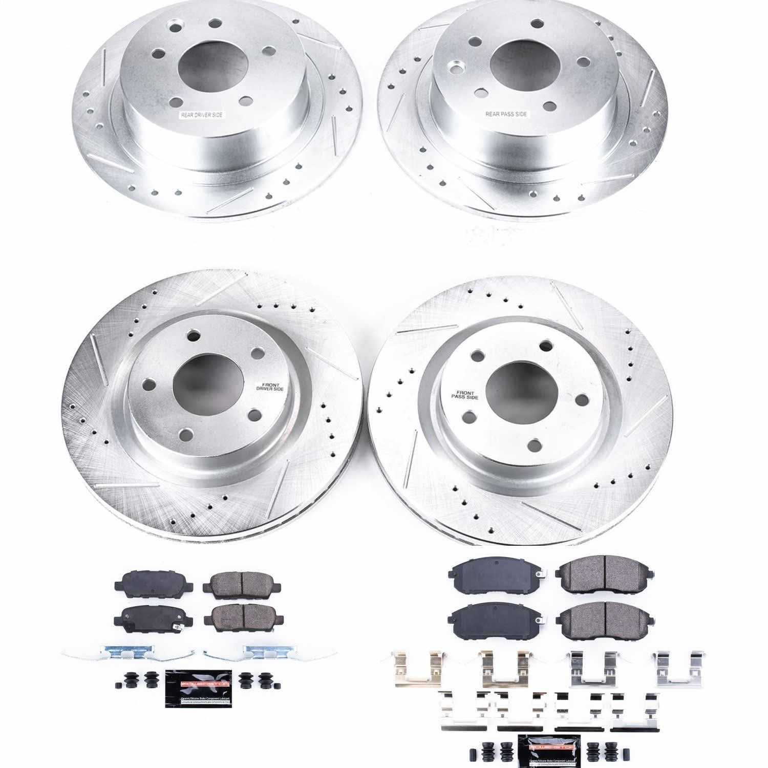 PowerStop Front & Rear Z23 Evolution Sport Brake Kit | Nissan Altima (07-10) (K7865)