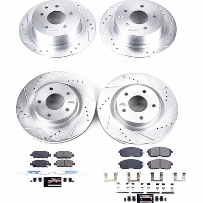 PowerStop Front & Rear Z23 Evolution Sport Brake Kit | Nissan Altima (07-10) (K7865)